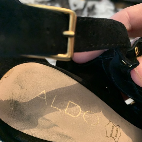 Also black suede double fring strap heels. Worn 3x 125 retail - Picture 4 of 9